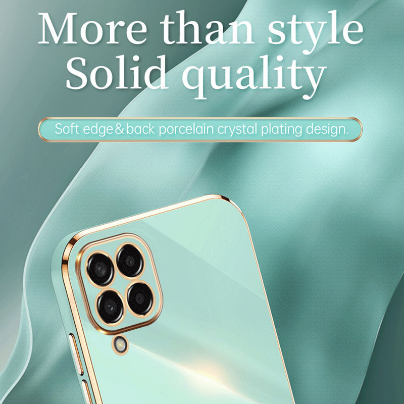 XINLI Phone Case for Samsung Galaxy M53 5G Electroplating Golden Edge Shockproof TPU Protective Cover XINLI Phone Case for Samsung Galaxy M53 5G Electroplating Golden Edge Shockproof TPU Protective Cover
